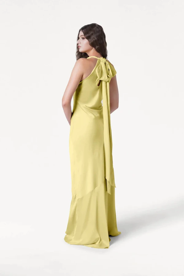 Mira Limoncello Bridesmaid Dress by TH&TH back Mira Limoncello Bridesmaid Dress by TH&TH back