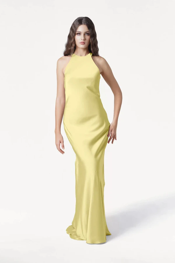 Mira Limoncello Bridesmaid Dress by TH&TH front Mira Limoncello Bridesmaid Dress by TH&TH front