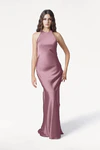Mira Rose Pink Bridesmaid Dress by TH&TH front