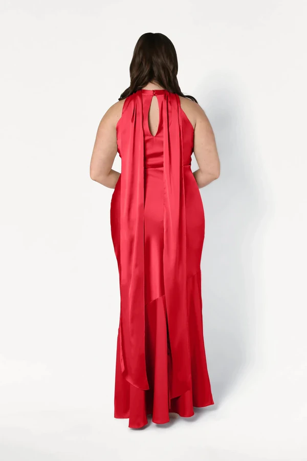 Mira Ruby Bridesmaid Dress by TH&TH curve-back Mira Ruby Bridesmaid Dress by TH&TH curve-back