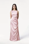 Nala Blush Pink bridesmaid dress by TH&TH, full length front