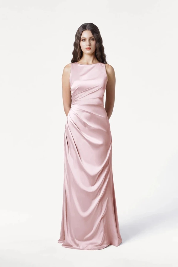 Nala Blush Pink Bridesmaid Dress by TH&TH Nala Blush Pink bridesmaid dress by TH&TH, full length front