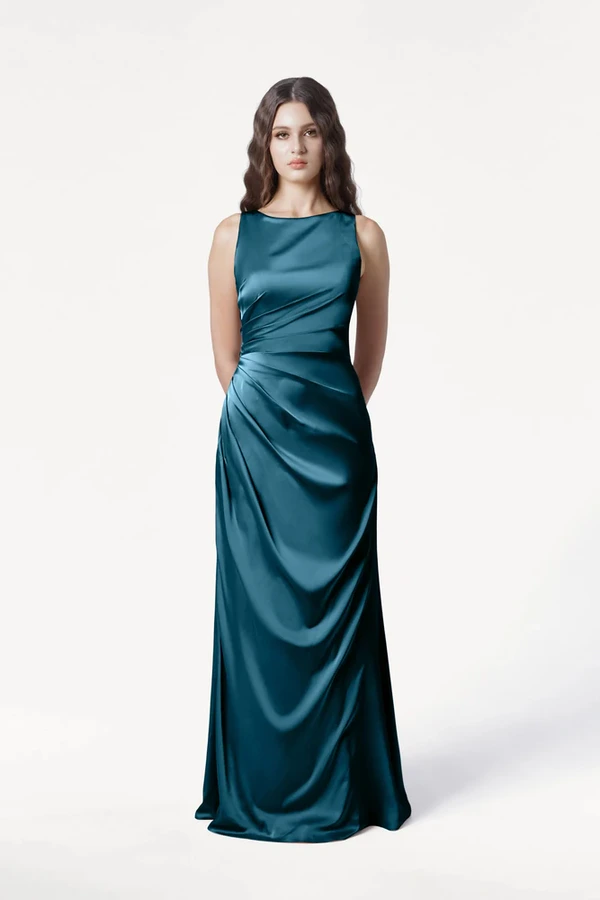 Nala Emerald Dawn Bridesmaid Dress by TH&TH Nala Emerald Dawn bridesmaid dress by TH&TH, full length front
