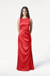 Nala Ruby bridesmaid dress by TH&TH, full length front