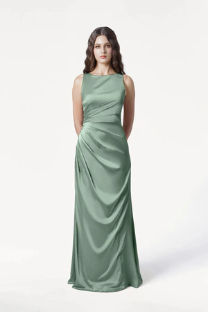 Nala Sage Green Green bridesmaid dress by TH&TH — front