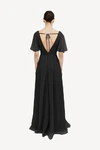Black Phoebe bridesmaid dress by TH&TH, back view