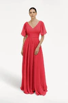 Ruby Phoebe bridesmaid dress by TH&TH, front view