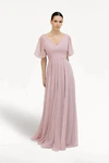 Smoked Blush Phoebe bridesmaid dress by TH&TH, front view