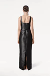 Savoy Bridesmaid Dress in Black Satin Twill by TH&TH