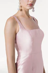 Savoy Bridesmaid Dress in Blush Pink Satin Twill by TH&TH