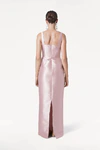 Savoy Bridesmaid Dress in Blush Pink Satin Twill by TH&TH