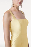 Savoy Bridesmaid Dress in Butter Yellow Satin Twill by TH&TH
