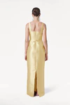 Savoy Bridesmaid Dress in Butter Yellow Satin Twill by TH&TH