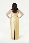 Savoy Bridesmaid Dress in Butter Yellow Satin Twill by TH&TH