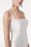 Savoy Bridesmaid Dress in Ivory Satin Twill by TH&TH