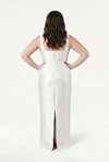 Savoy Bridesmaid Dress in Ivory Satin Twill by TH&TH