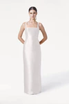 Savoy Bridesmaid Dress in Ivory Satin Twill by TH&TH