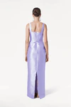 Savoy Bridesmaid Dress in Lilac Mist Satin Twill by TH&TH