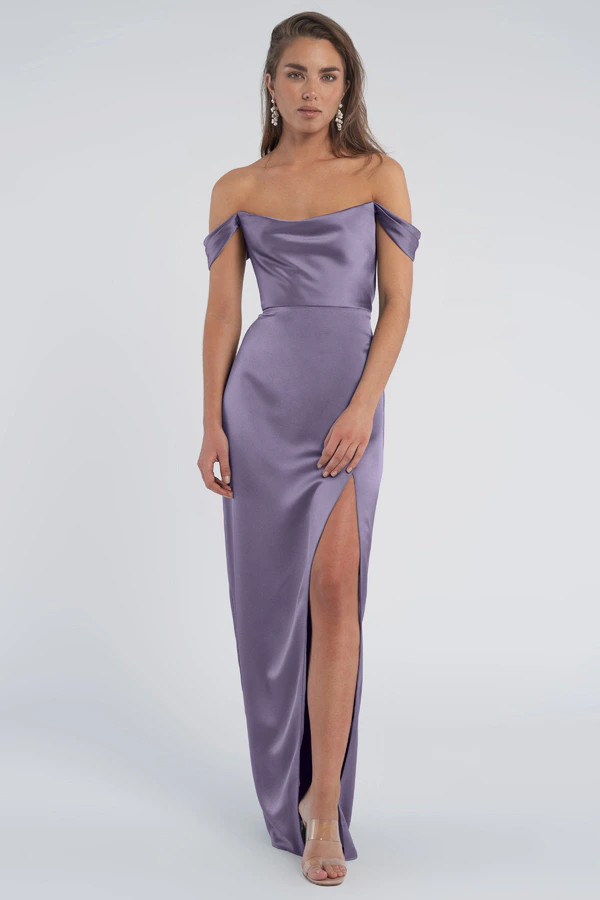 Sawyer Amethyst Purple bridesmaid dress by Jenny Yoo — front Sawyer Amethyst Purple bridesmaid dress by Jenny Yoo — front