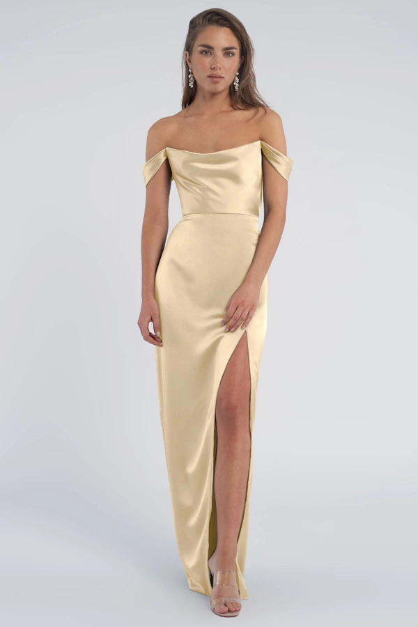 Sawyer Buttercup Yellow bridesmaid dress by Jenny Yoo — front Sawyer Buttercup Yellow bridesmaid dress by Jenny Yoo — front