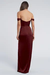 Sawyer Dark Berry Burgundy bridesmaid dress by Jenny Yoo — back