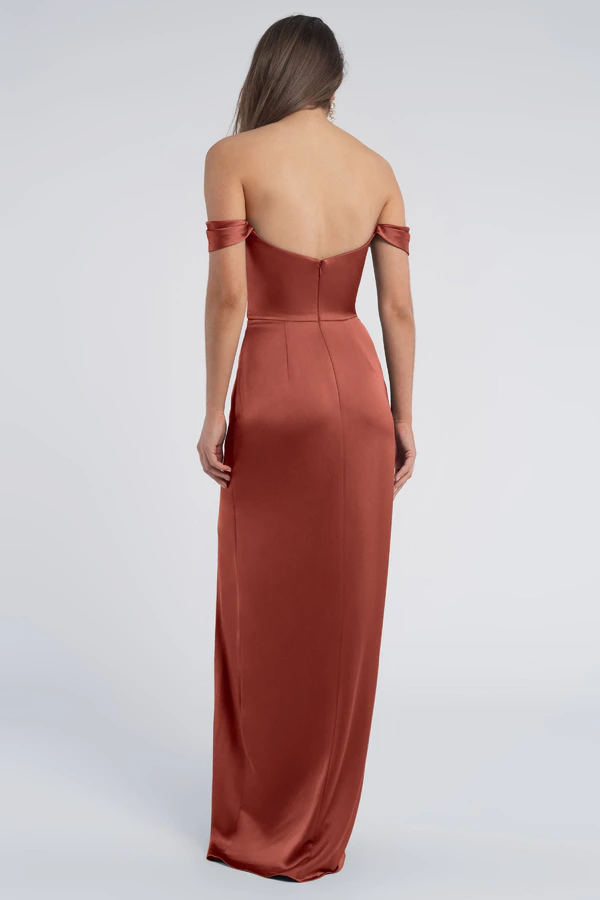 Sawyer English Rose Pink bridesmaid dress by Jenny Yoo — back Sawyer English Rose Pink bridesmaid dress by Jenny Yoo — back
