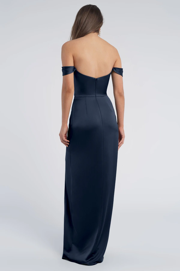 Sawyer French Blue Navy bridesmaid dress by Jenny Yoo — back Sawyer French Blue Navy bridesmaid dress by Jenny Yoo — back
