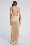 Sawyer Pale Gold Gold bridesmaid dress by Jenny Yoo — back