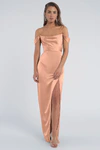 Sawyer Peach Bellini Pink bridesmaid dress by Jenny Yoo — front