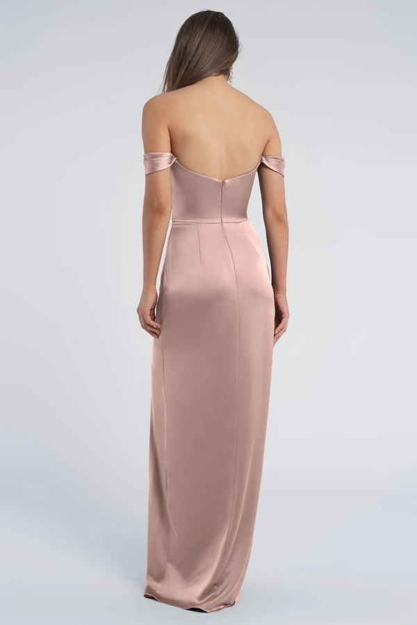 Sawyer Soft Blush Blush bridesmaid dress by Jenny Yoo — back Sawyer Soft Blush Blush bridesmaid dress by Jenny Yoo — back