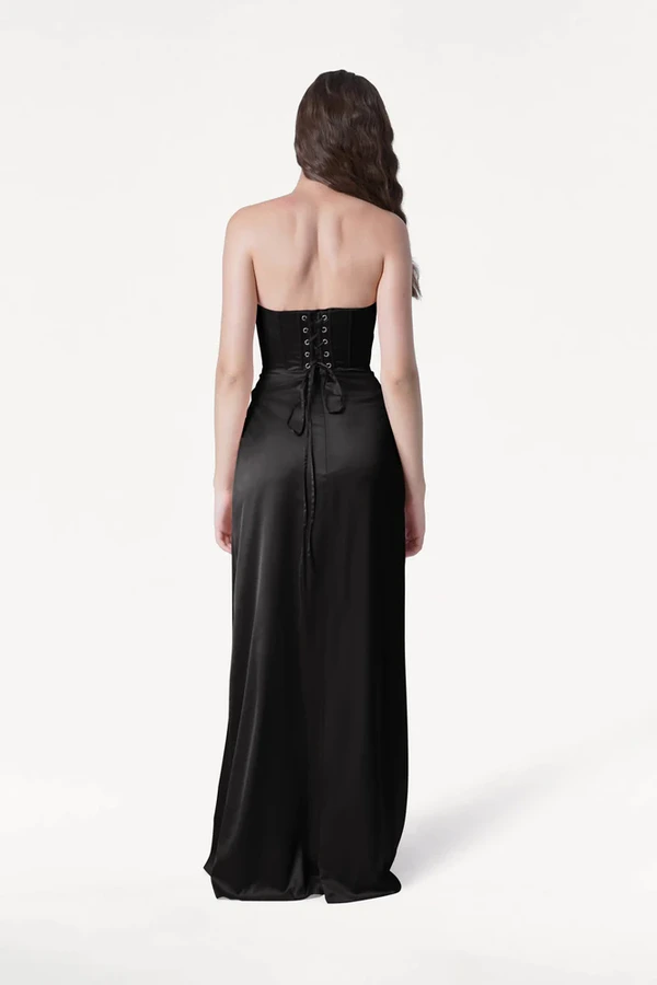Selena Black Bridesmaid Dress by TH&TH back Selena Black Bridesmaid Dress by TH&TH back