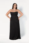 Selena Black Bridesmaid Dress by TH&TH curve-front
