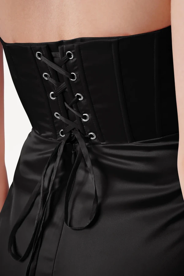 Selena Black Bridesmaid Dress by TH&TH detail Selena Black Bridesmaid Dress by TH&TH detail