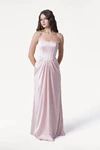 Selena Blush Pink Bridesmaid Dress by TH&TH front