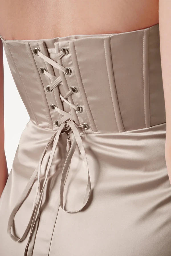 Selena Champagne Sky Bridesmaid Dress by TH&TH detail Selena Champagne Sky Bridesmaid Dress by TH&TH detail