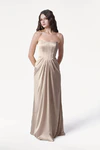 Selena Champagne Sky Bridesmaid Dress by TH&TH front