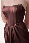 Selena Chocolate Brown Bridesmaid Dress by TH&TH detail