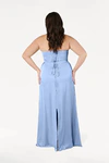 Selena Dusty Blue Bridesmaid Dress by TH&TH curve-back