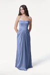 Selena French Blue Bridesmaid Dress by TH&TH front
