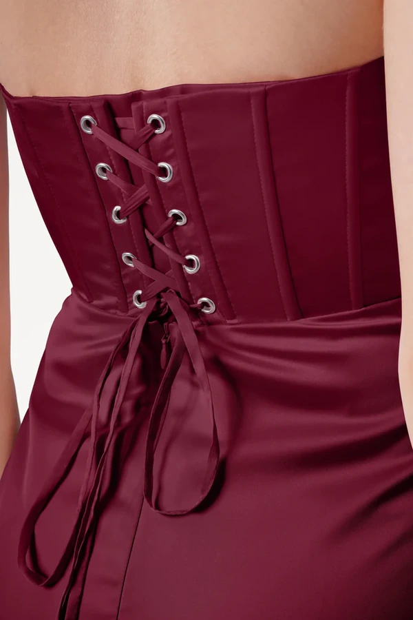 Selena Merlot Bridesmaid Dress by TH&TH detail Selena Merlot Bridesmaid Dress by TH&TH detail