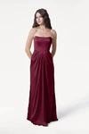 Selena Merlot Bridesmaid Dress by TH&TH front