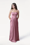 Selena Rose Pink Bridesmaid Dress by TH&TH front