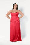 Selena Ruby Bridesmaid Dress by TH&TH curve-front
