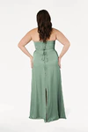 Selena Sage Green Bridesmaid Dress by TH&TH curve-back