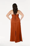 Selena Terracotta Bridesmaid Dress by TH&TH curve-back