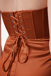 Selena Terracotta Bridesmaid Dress by TH&TH detail