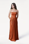 Selena Terracotta Bridesmaid Dress by TH&TH front