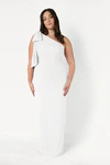 Valentina Neutral Bridesmaid Dress by TH&TH – Curve Front