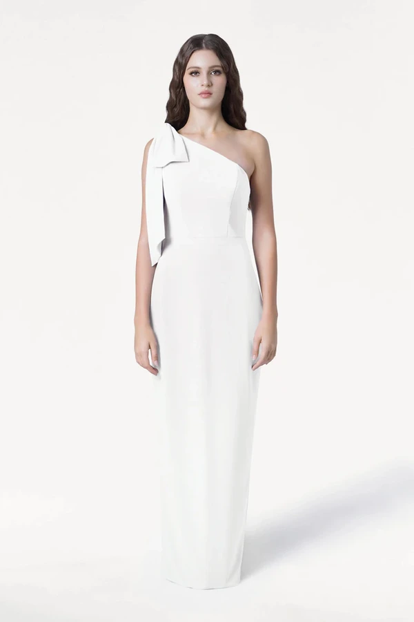 Valentina Neutral Bridesmaid Dress by TH&TH – Front Valentina Neutral Bridesmaid Dress by TH&TH – Front