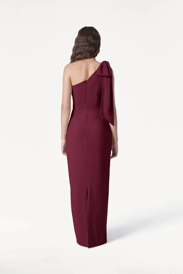 Valentina Burgundy Bridesmaid Dress by TH&TH – Back Valentina Burgundy Bridesmaid Dress by TH&TH – Back